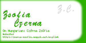 zsofia czerna business card